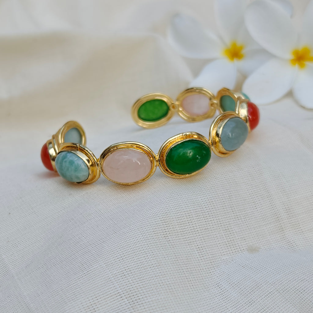 Terra Gemstone Cuff bangle