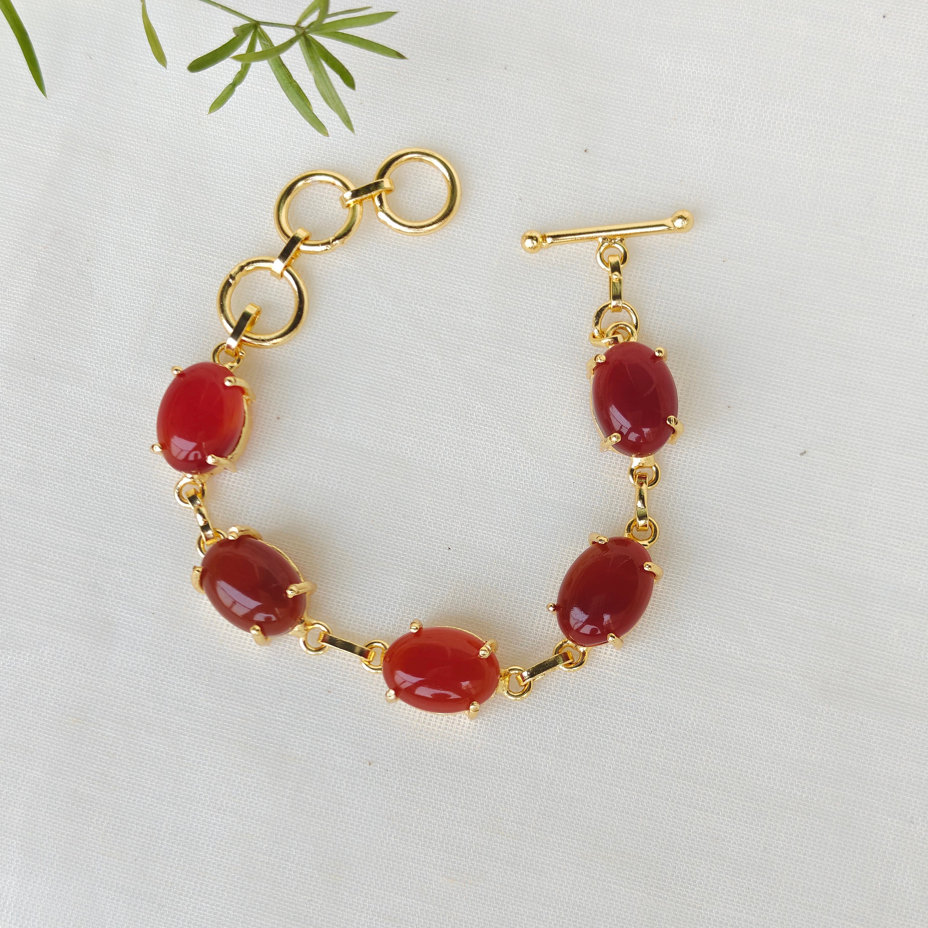 Natural tumble stones bracelet