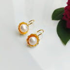 Golden Bloom Pearl hooks