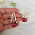 Abstract Melody drop earrings