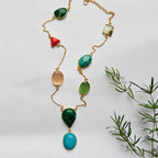 Carnival Gemstone Statement Chain - Green