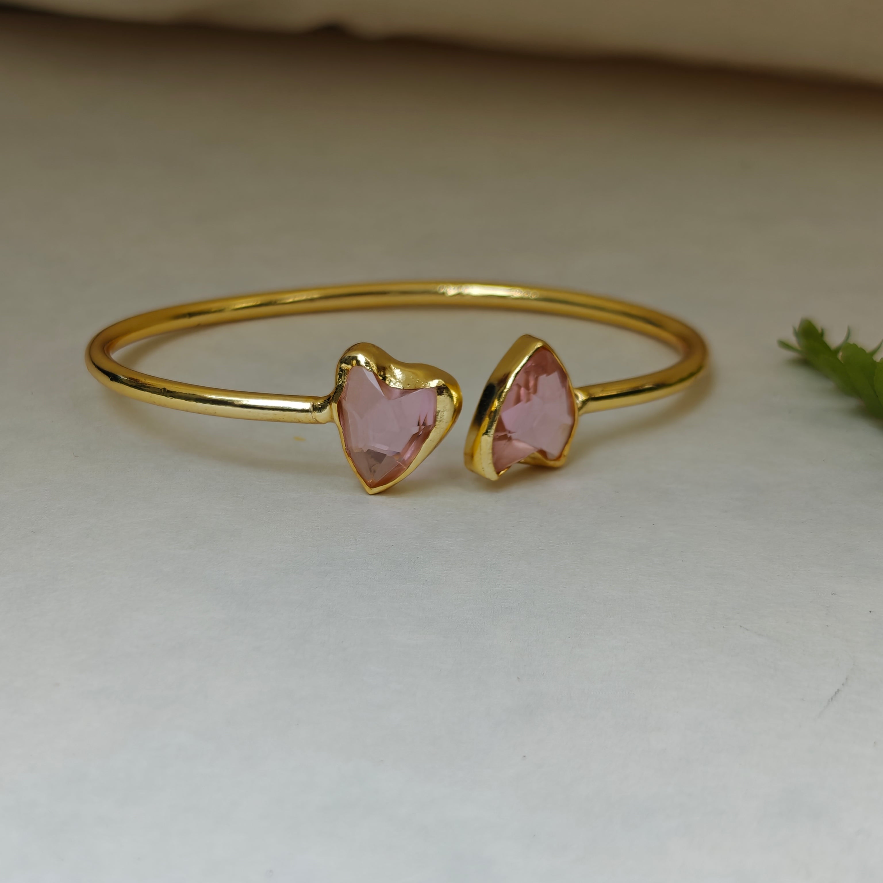 Pink hearts Slim Bangle