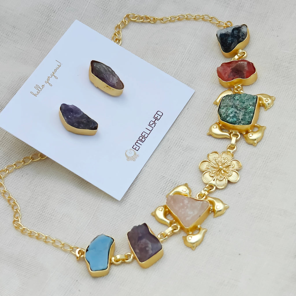 Raw Crystal Floral Dream Set