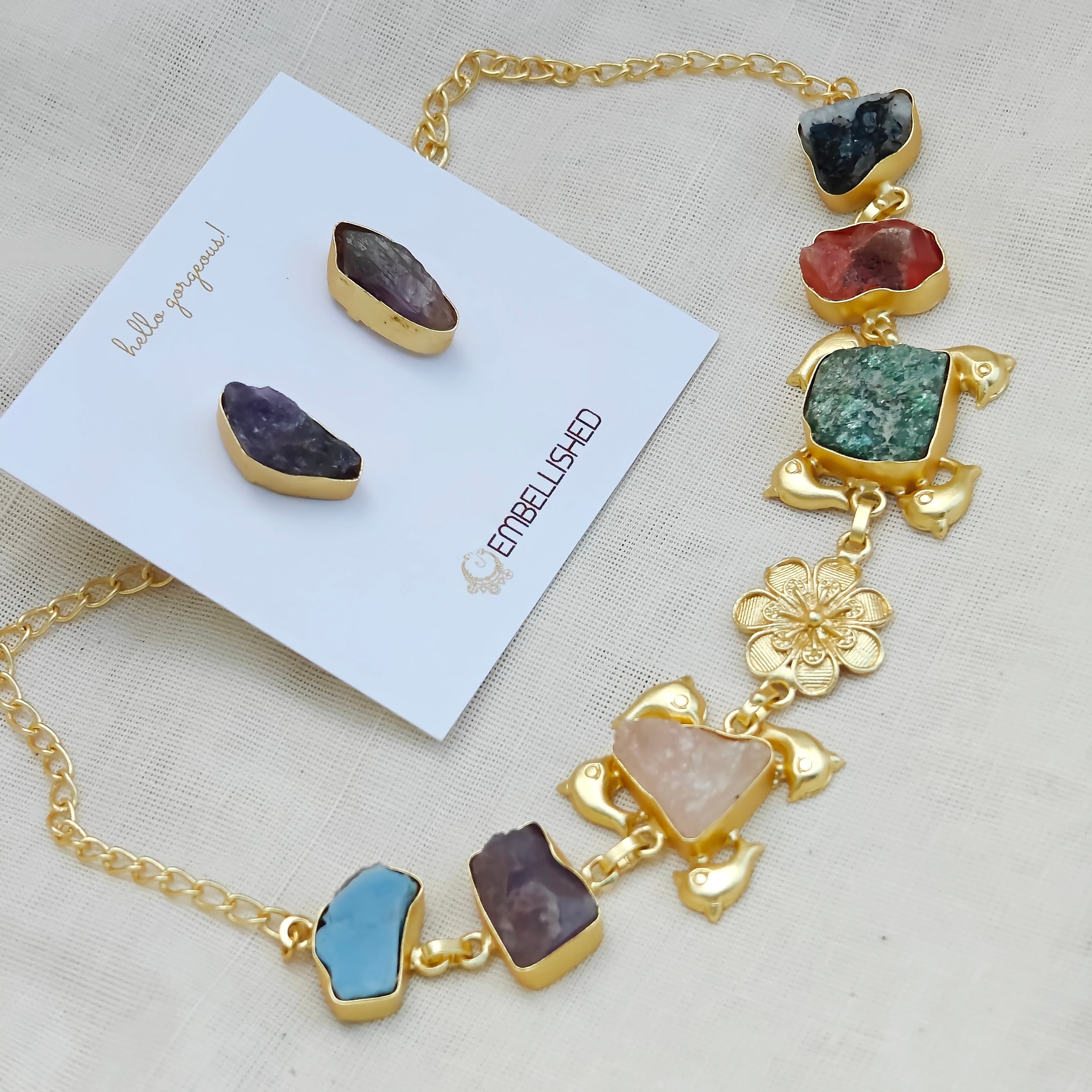 Raw Crystal Floral Dream Set