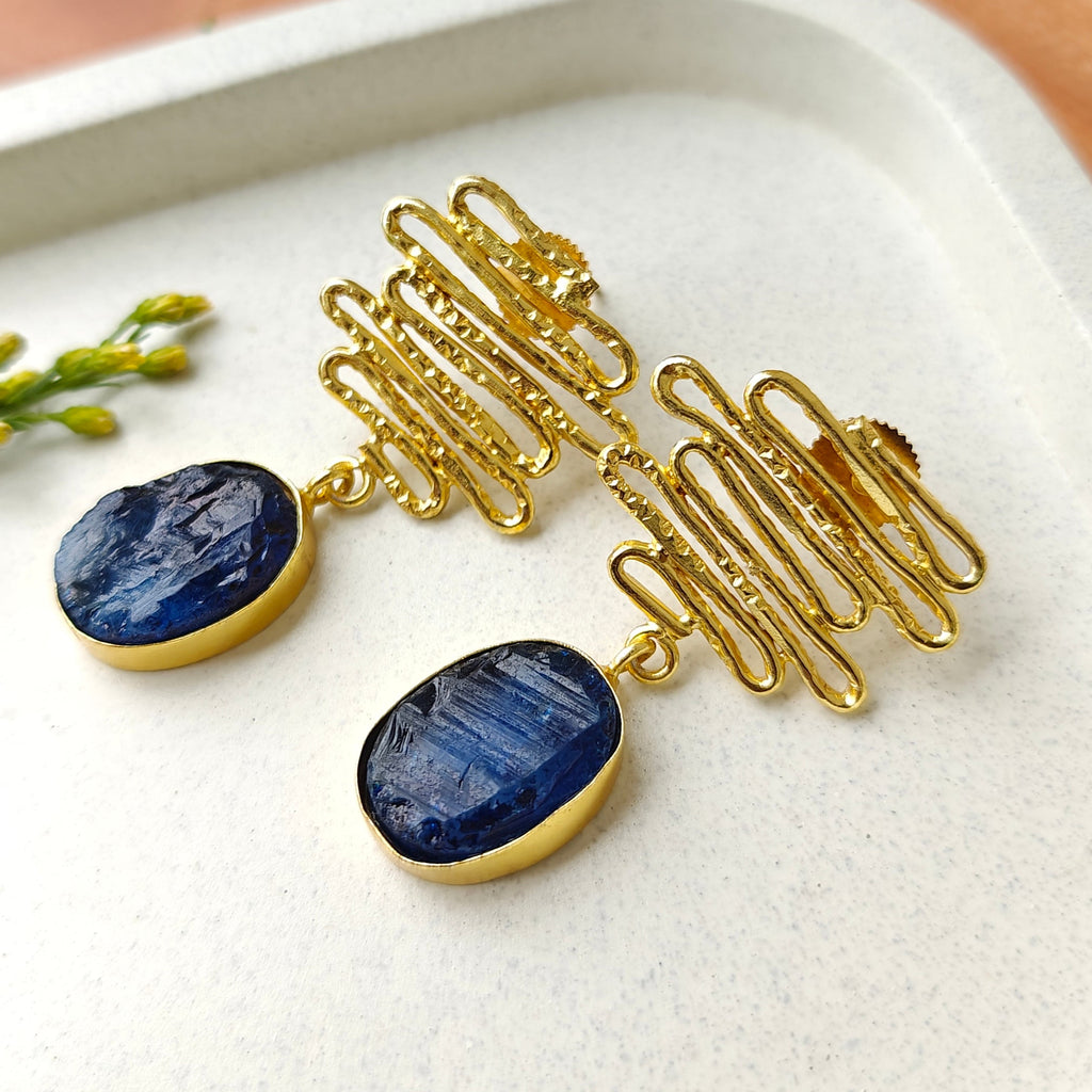 Whimsy Waves and Bold Drops - blue