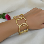 Golden Bubbles Statement Cuff