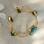 Turquoise Tide Statement Cuff Bracelet
