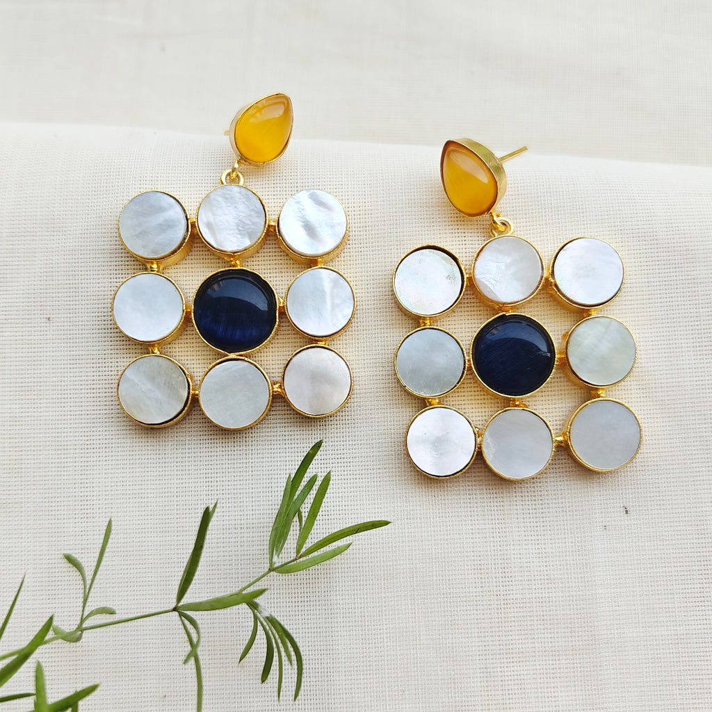 Celeste Mosaic Drop Earrings