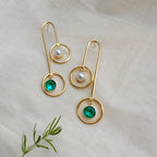 Dual Drop Pendulum Earrings