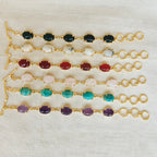 Natural tumble stones bracelet