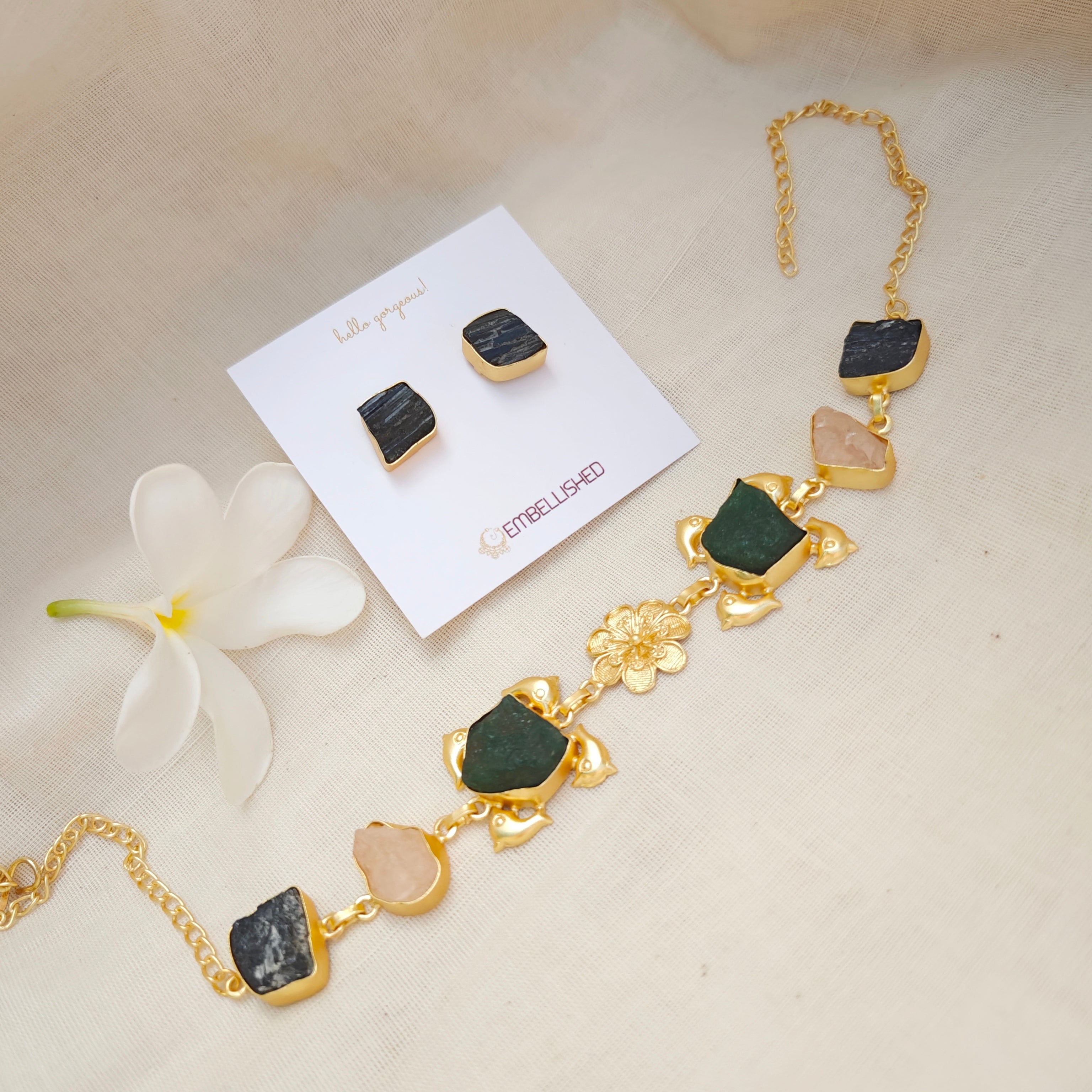 Raw Crystal Floral Dream Set