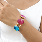 Agate Candy Crush Stone Bracelet