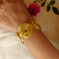 Celestial Spiral Statement Cuff