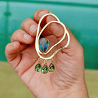 Golden Wave Statement earrings