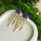 Indigo Pop Raindrop Earrings