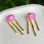 Pink Pop Raindrop Earrings