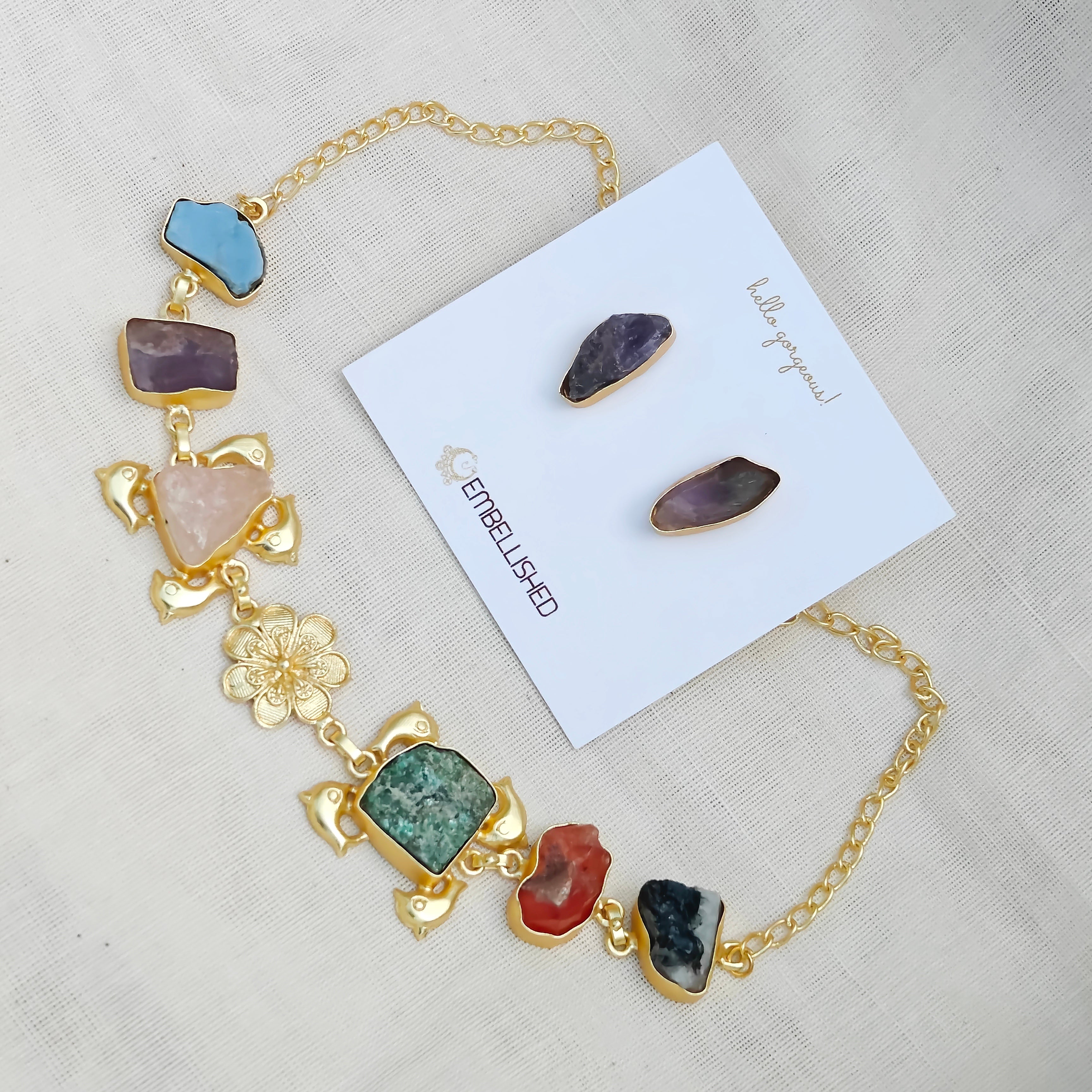 Raw Crystal Floral Dream Set
