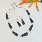 Earthy Trapezoid Stone Necklace Set