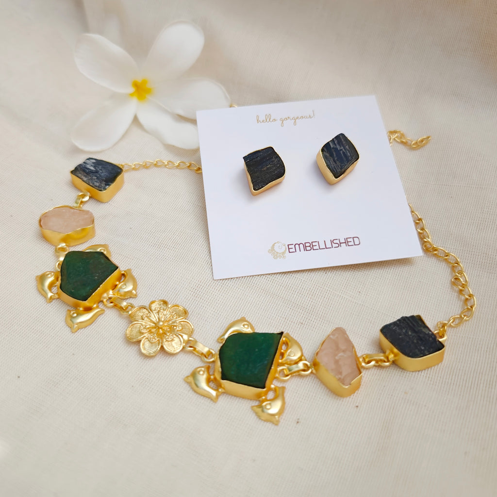 Raw Crystal Floral Dream Set