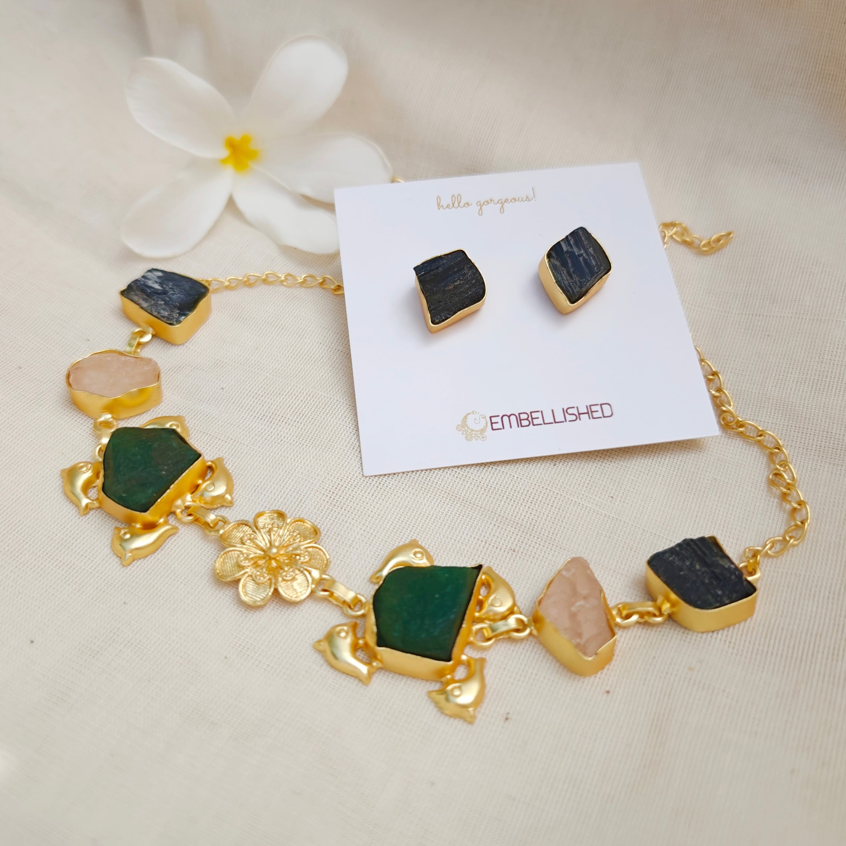 Raw Crystal Floral Dream Set