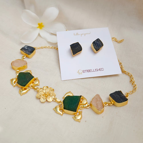 Raw Crystal Floral Dream Set