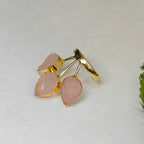 Raw stones Crown finger ring