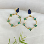Mint Halo Drop earrings