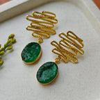 Whimsy Waves and Bold Drops - green