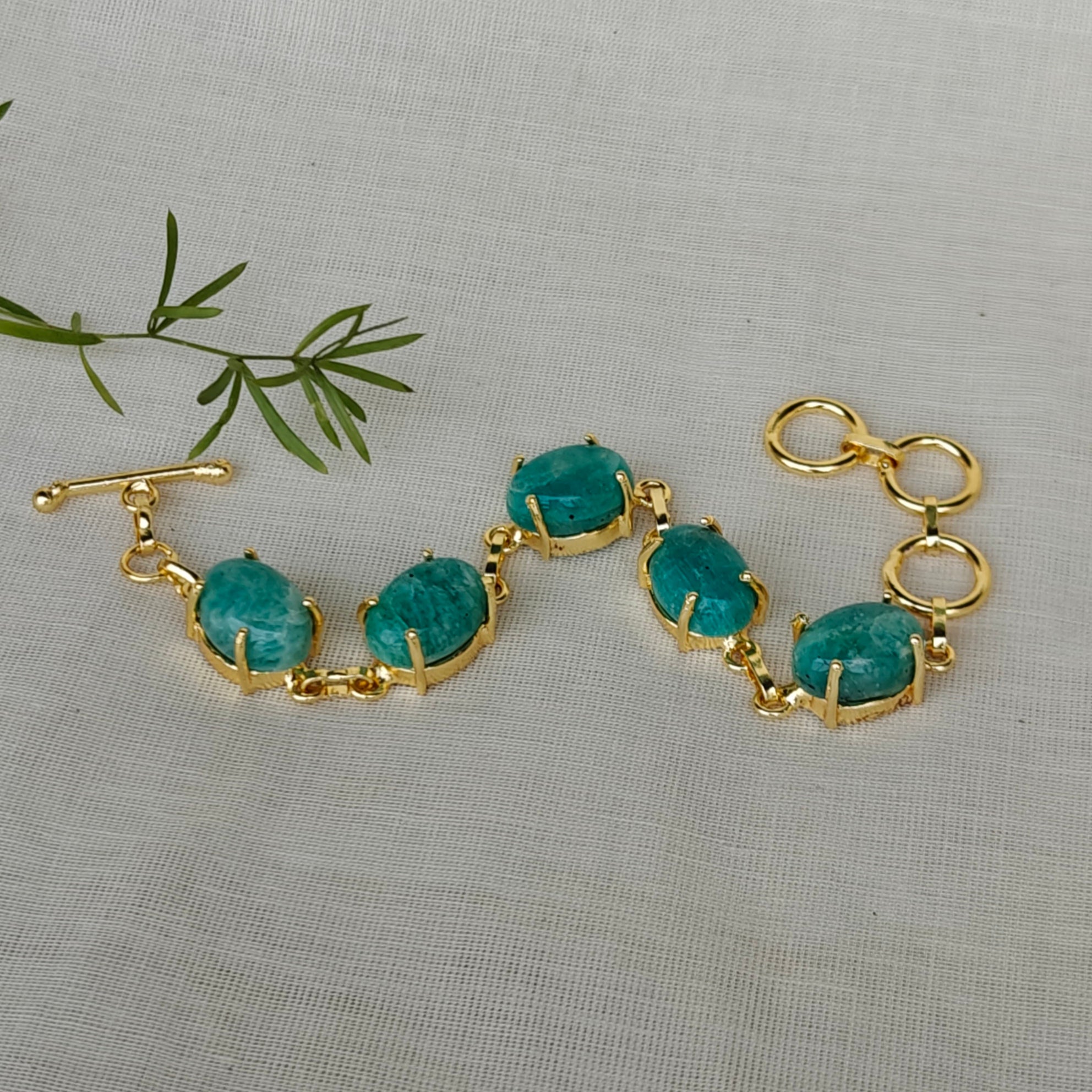 Natural tumble stones bracelet