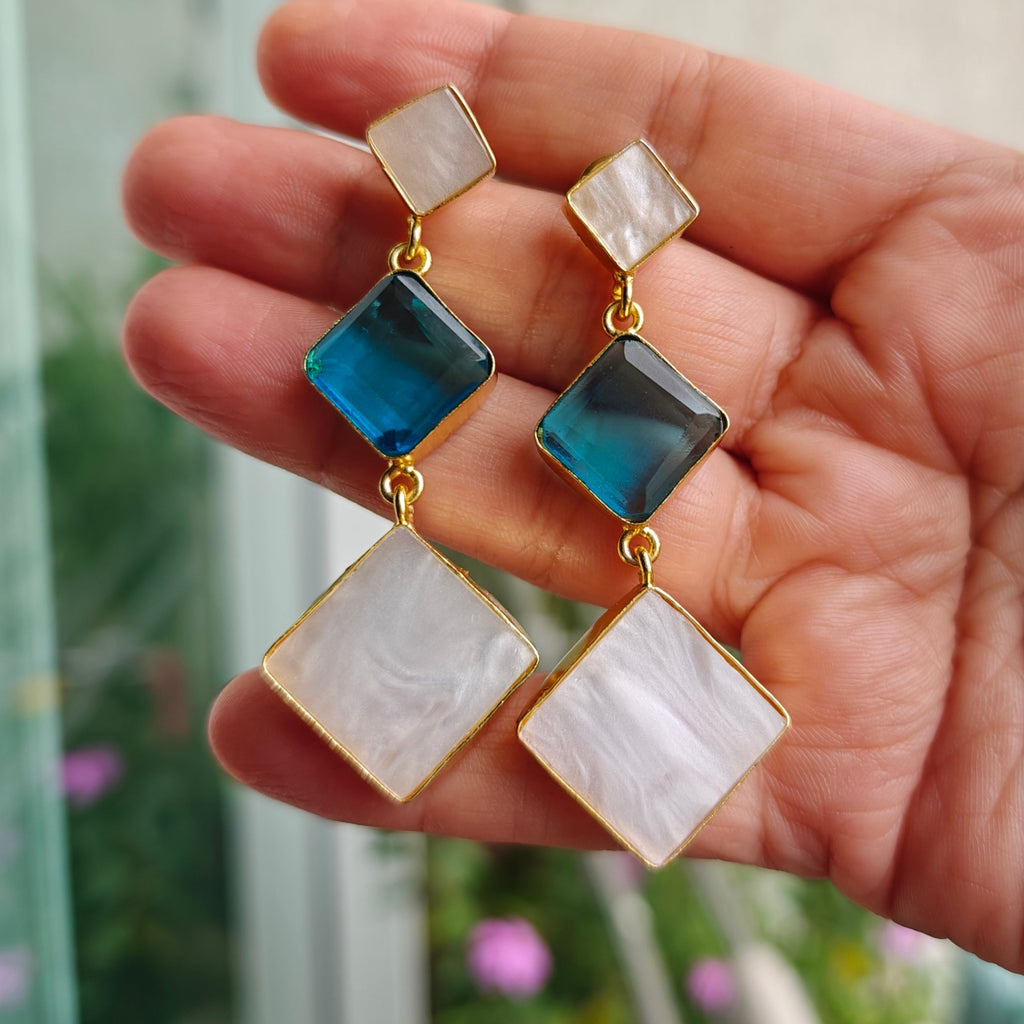 Ocean Haze Drop Earrings