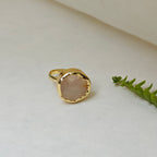 Natural Stone Button finger ring