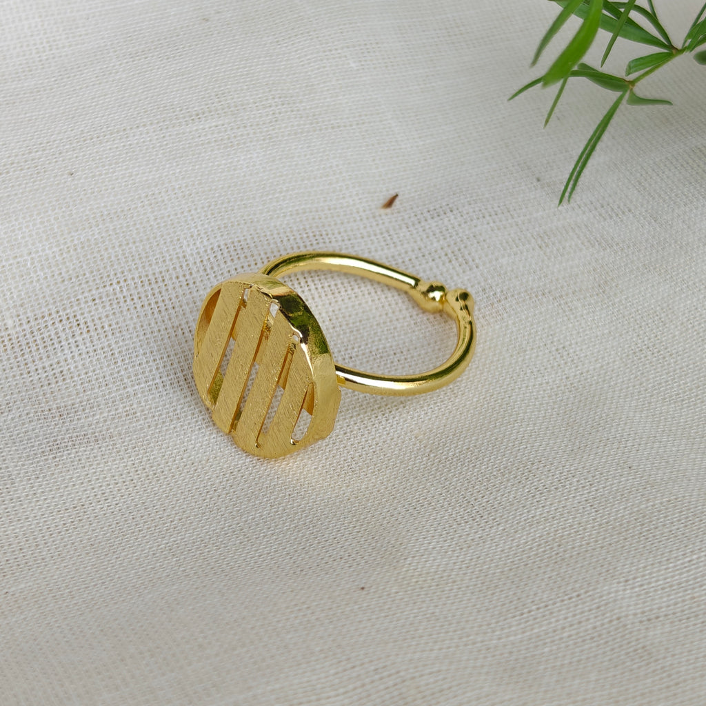 Golden Hour Disc Ring