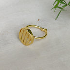 Golden Hour Disc Ring