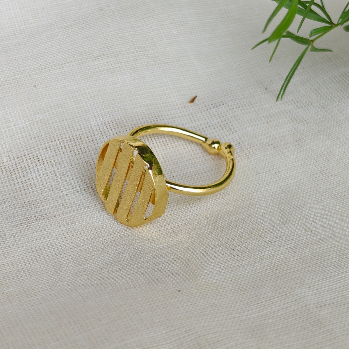 Golden Hour Disc Ring