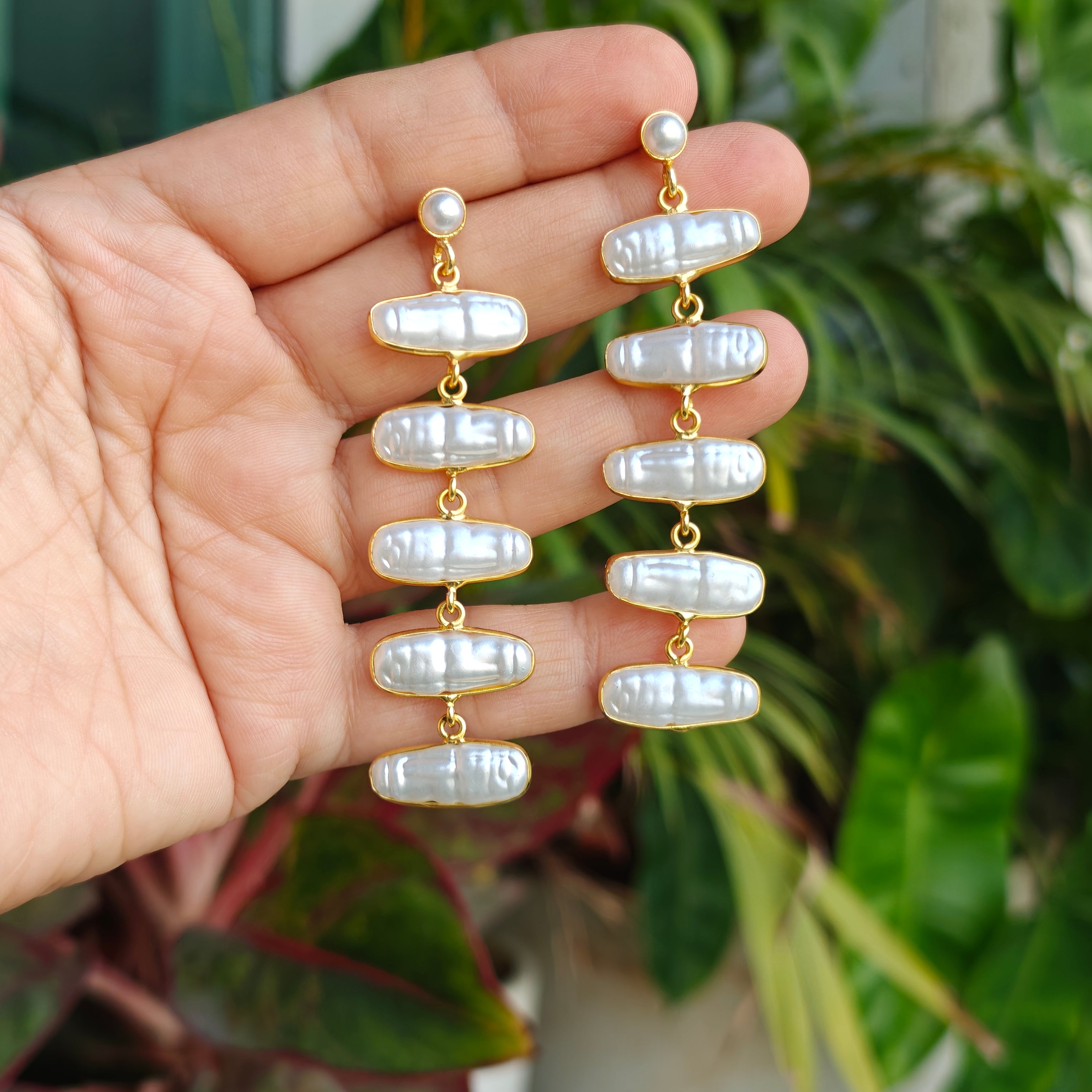 Baroque Pearl Rope earrings