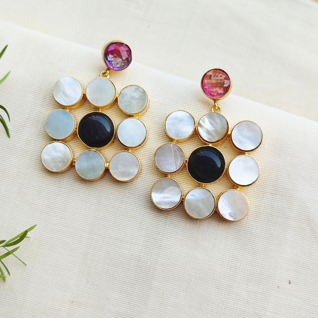 Celeste Mosaic Drop Earrings