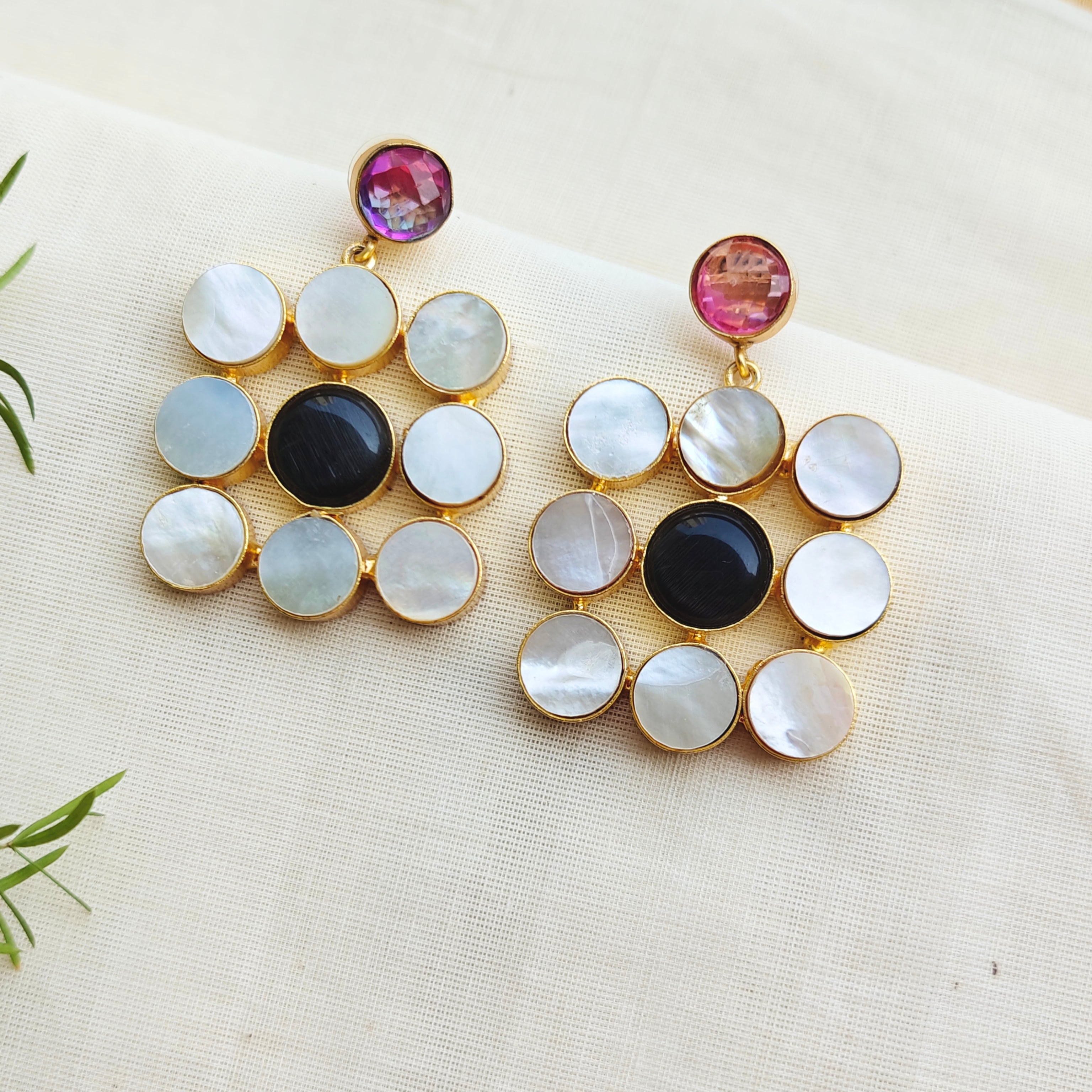 Celeste Mosaic Drop Earrings