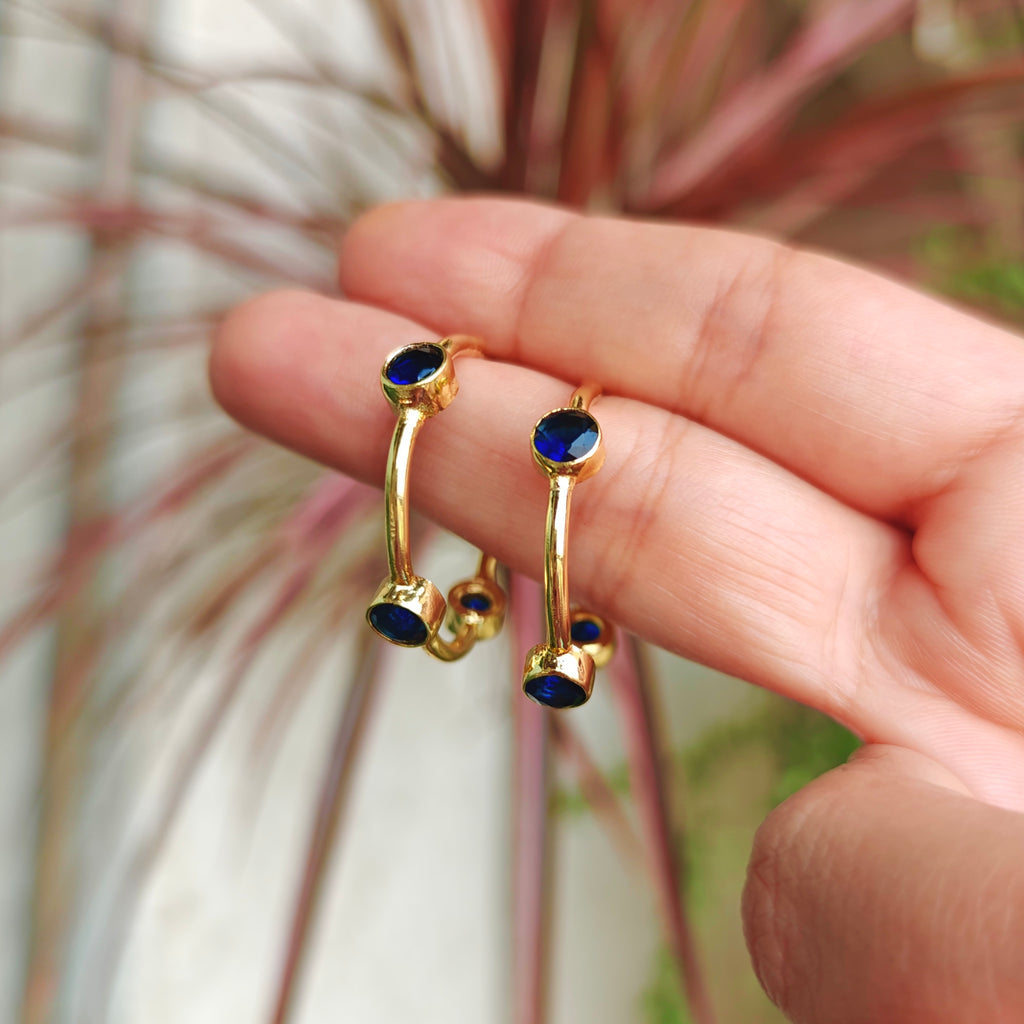 Everyday Studded Hoops