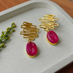 Electric Charm - Whimsy Waves and Bold Drops - pink