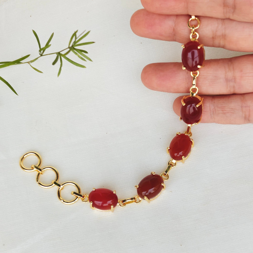 Natural tumble stones bracelet