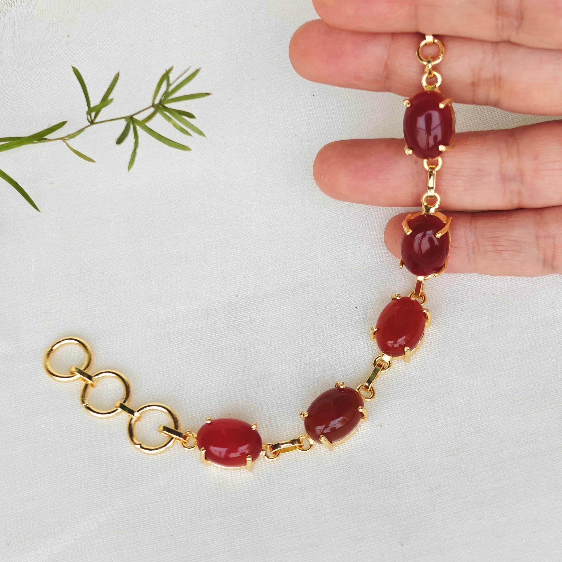 Natural tumble stones bracelet