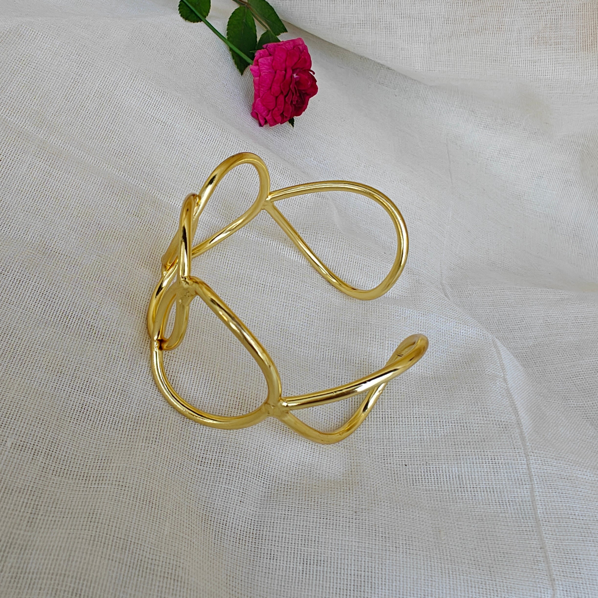 Golden Bubbles Statement Cuff