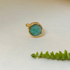Natural Stone Button finger ring