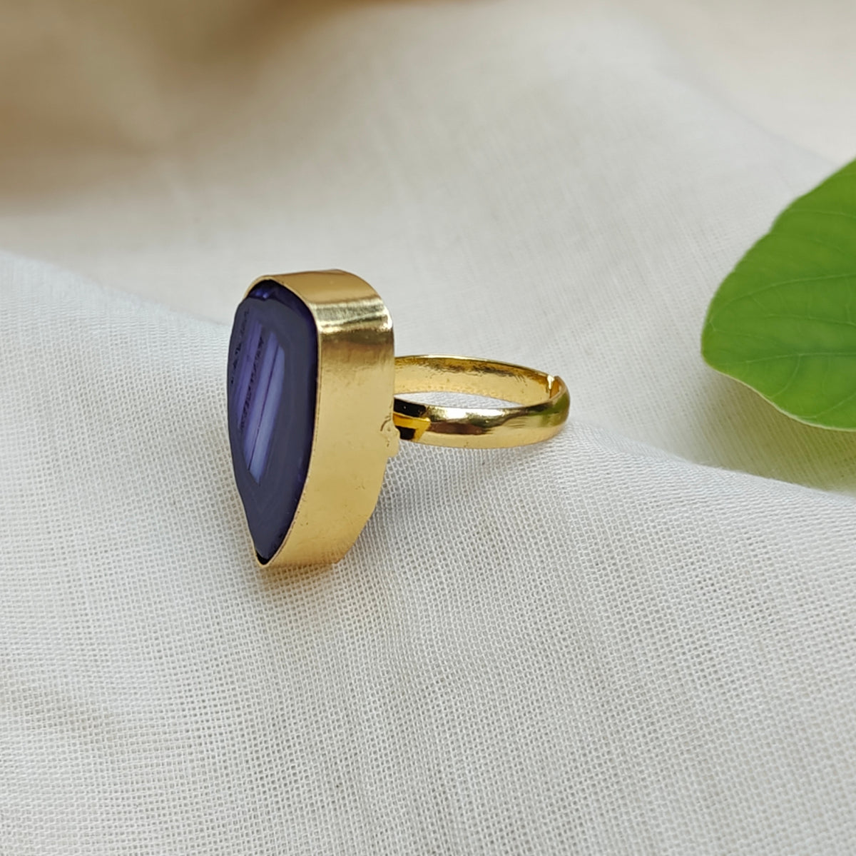 Agate Statement Ring