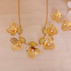 Vibrant Stones and Filigree Blooms necklace set