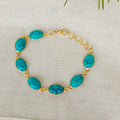 Natural stones slim bracelet