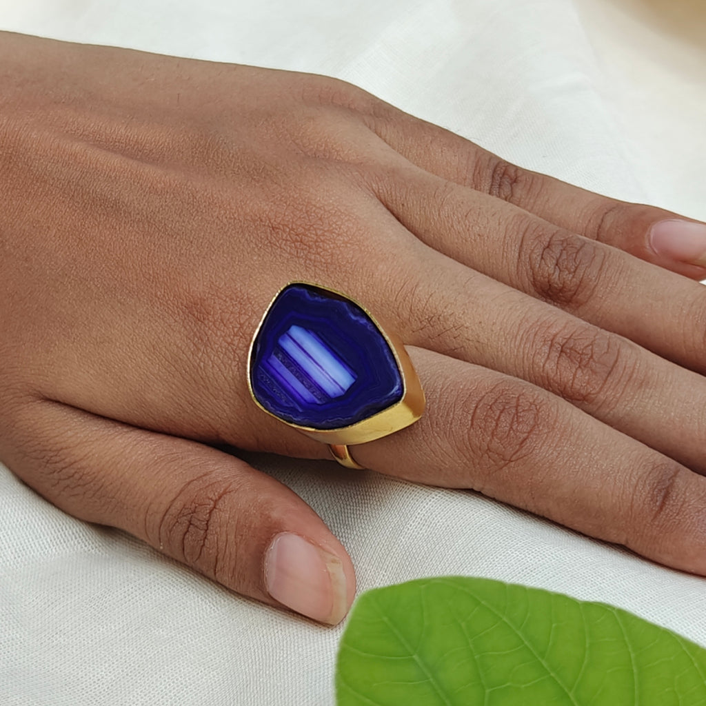 Agate Statement Ring