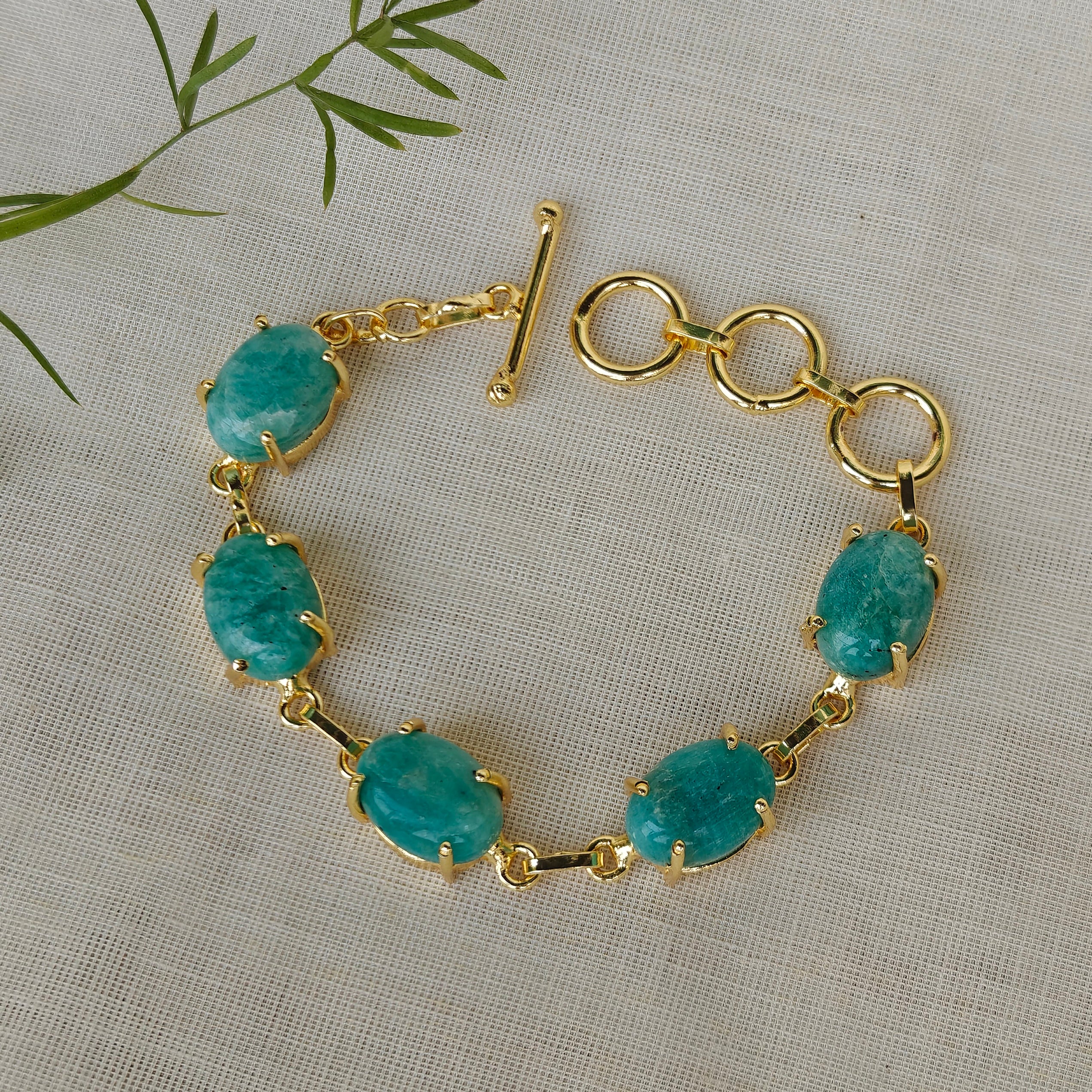 Natural tumble stones bracelet