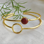 Jasper loop stacked bangle