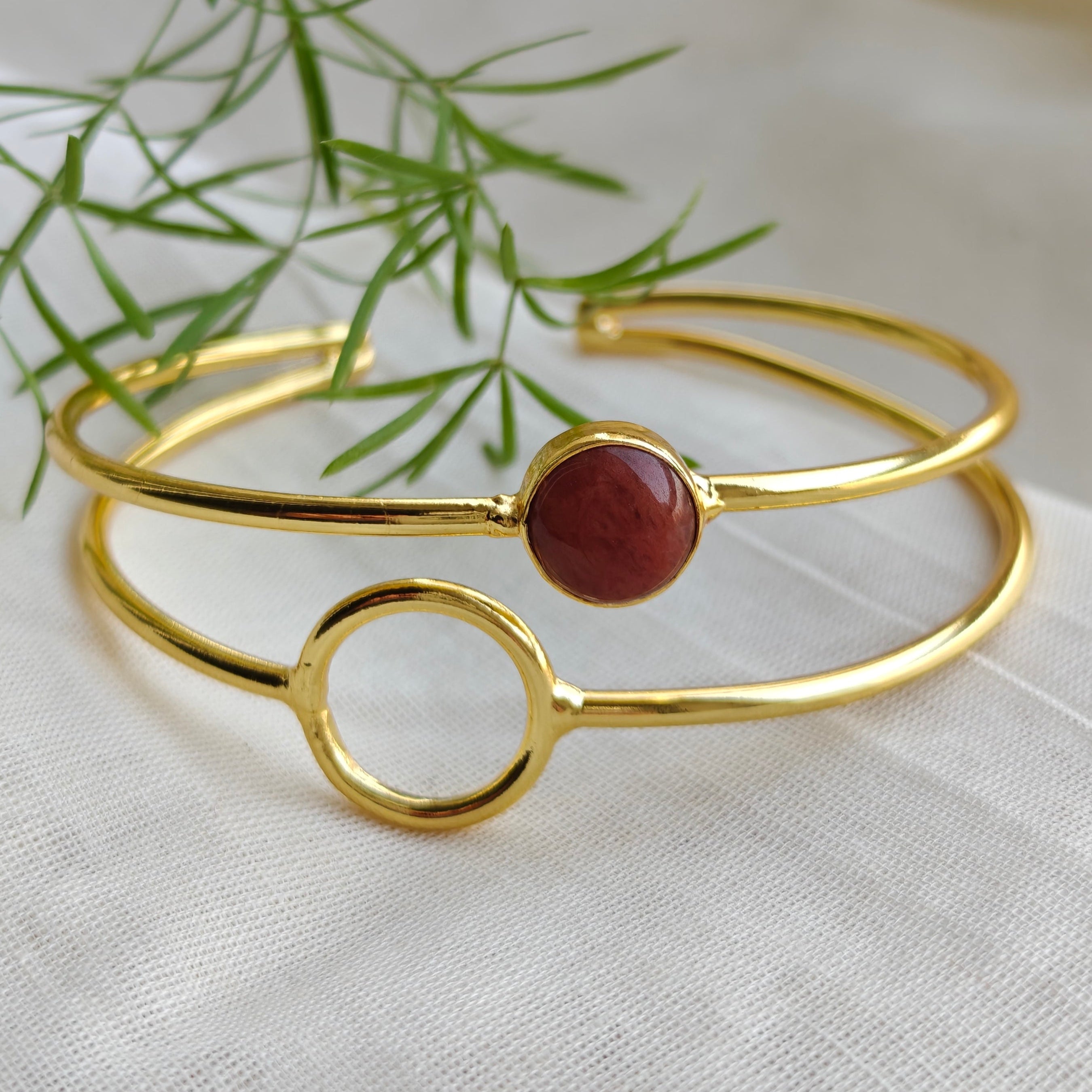 Jasper loop stacked bangle
